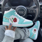 Blue Rose Custom Air Jordan 1-shecustomize