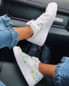 Blue Yellow Camo Custom Air Force 1-shecustomize