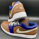 Brown Blue Custom Air Jordan 1-shecustomize