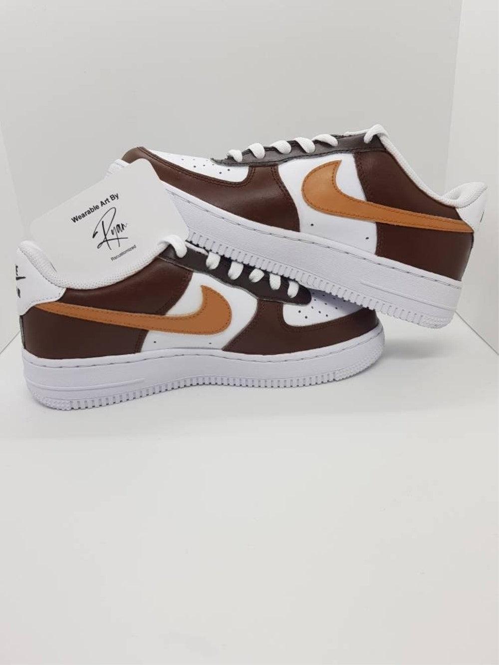 Brown Custom Air Force 1-shecustomize