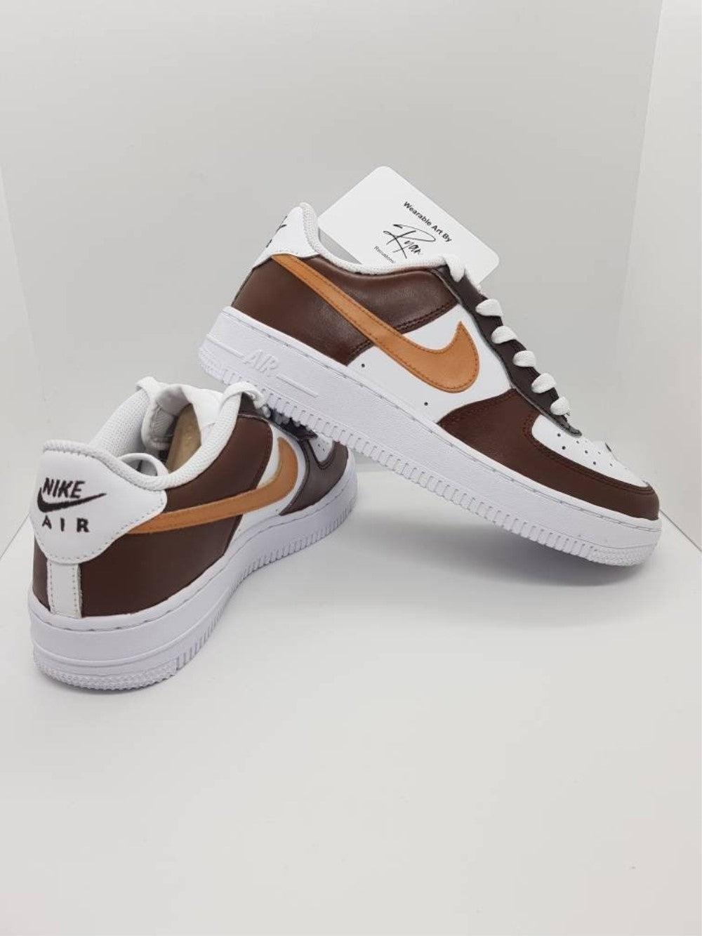 Brown Custom Air Force 1-shecustomize