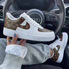Brown LV Pattern Custom Air Force 1-shecustomize
