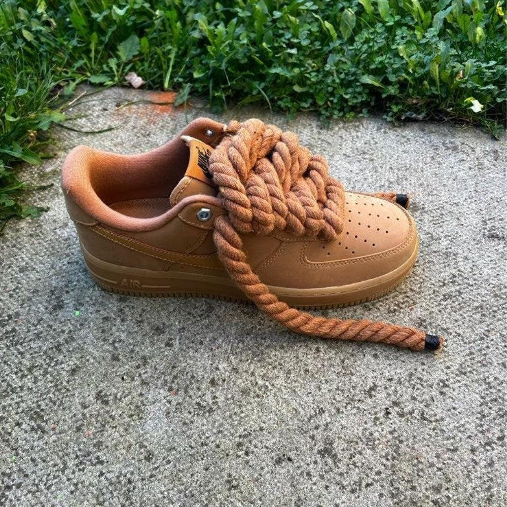 Brown Rope Lace Custom Air Force 1-shecustomize
