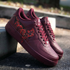 Burgundy Rose Custom Air Force 1-shecustomize