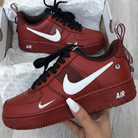 Burgundy White Custom Air Force 1-shecustomize