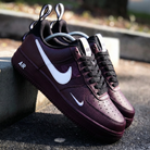 Burgundy White Custom Air Force 1-shecustomize