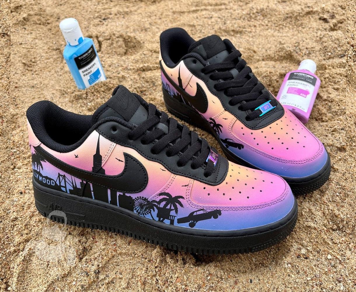 California Love Sunset Custom Air Force 1-shecustomize