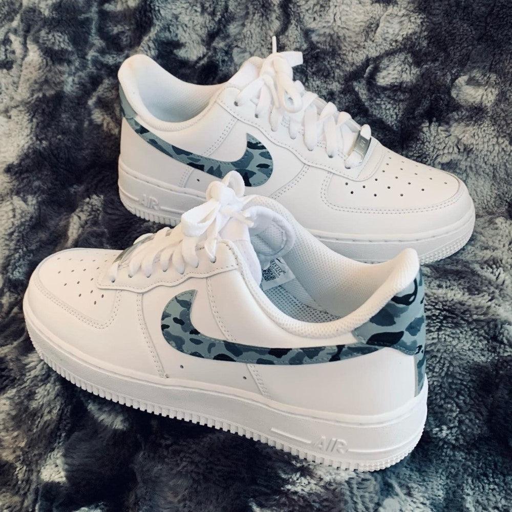 Camouflage Gray Custom Air Force 1-shecustomize