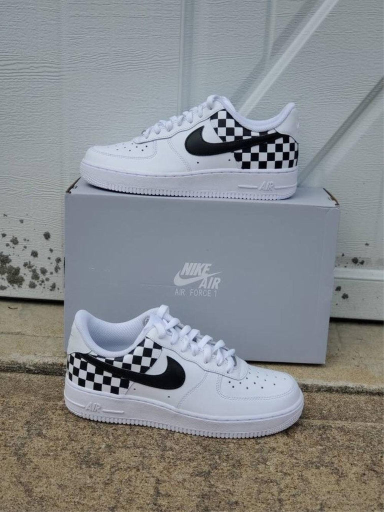 Checkerboard Custom Air Force 1-shecustomize
