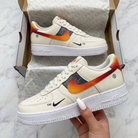 Cream Orange Ombre Custom Air Force 1-shecustomize