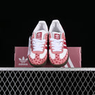 Custom Adidas Baby Pink White Heart Pattern