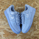Custom Air Force 1 Baby Blue Thick Hemp Rope-shecustomize