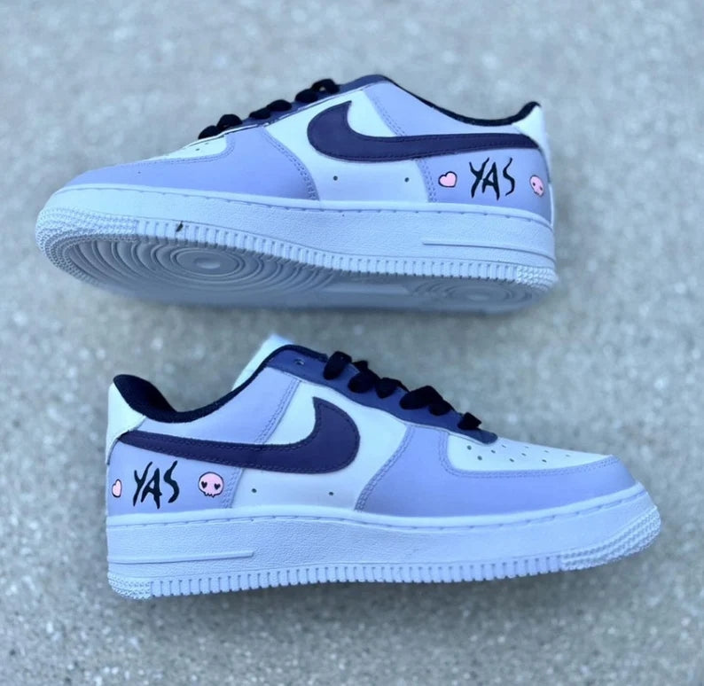Custom Air Force 1 Baby Purple Kuromi Theme-shecustomize
