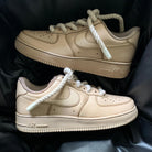 Custom Air Force 1 Beige White Rope Laces-shecustomize