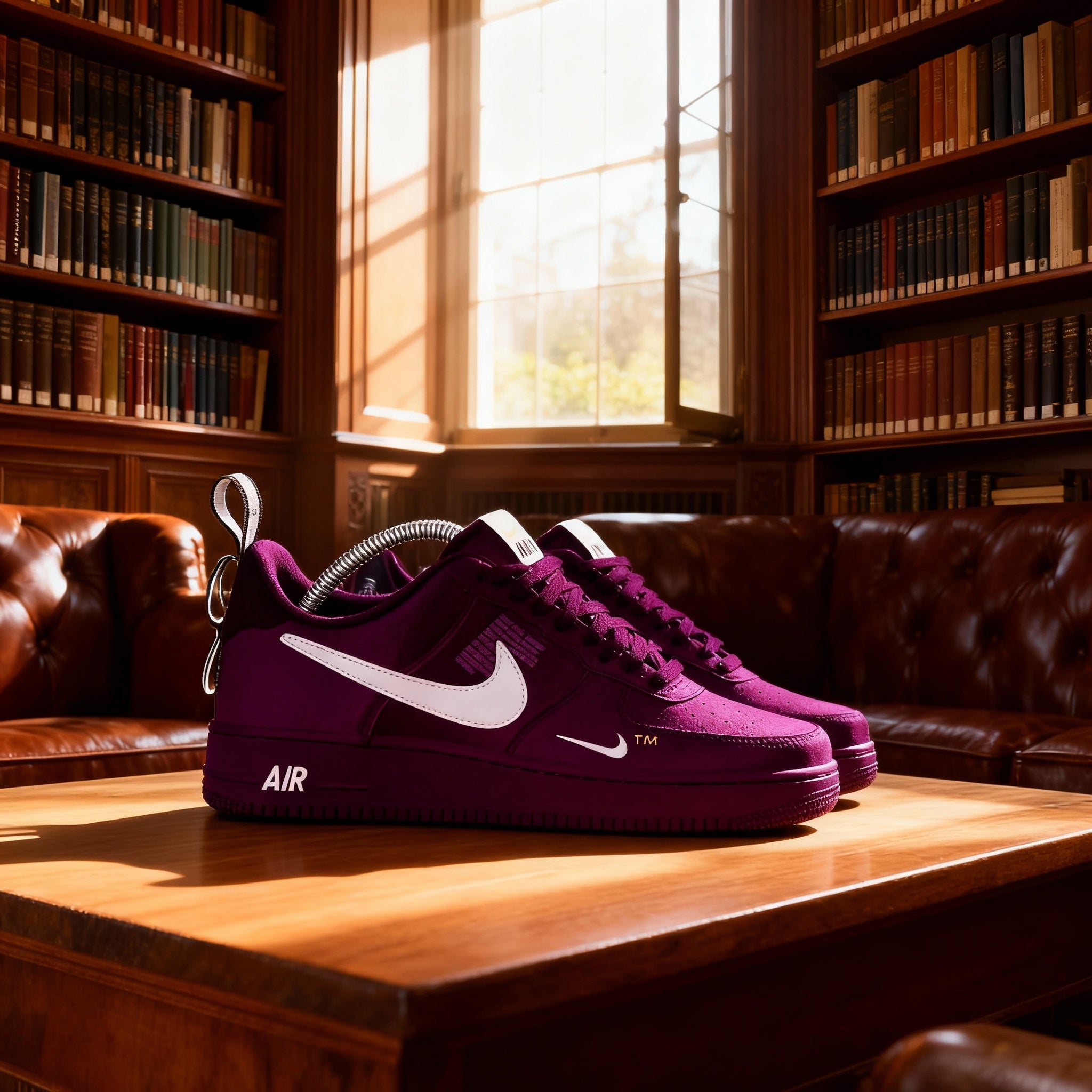 Custom Air Force 1 Berry Purple White Swoosh-shecustomize