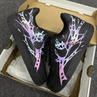 Custom Air Force 1 Black Pastel Pink And Purple Pattern