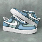 Custom Air Force 1 Blue Camo Pattern-shecustomize