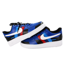 Custom Air Force 1 Blue Geometric Pattern-shecustomize
