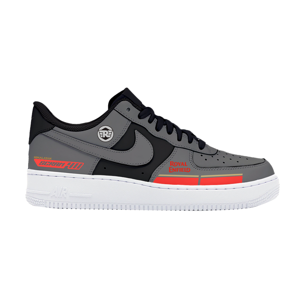 Custom Air Force 1 Gray Red Graphic-shecustomize