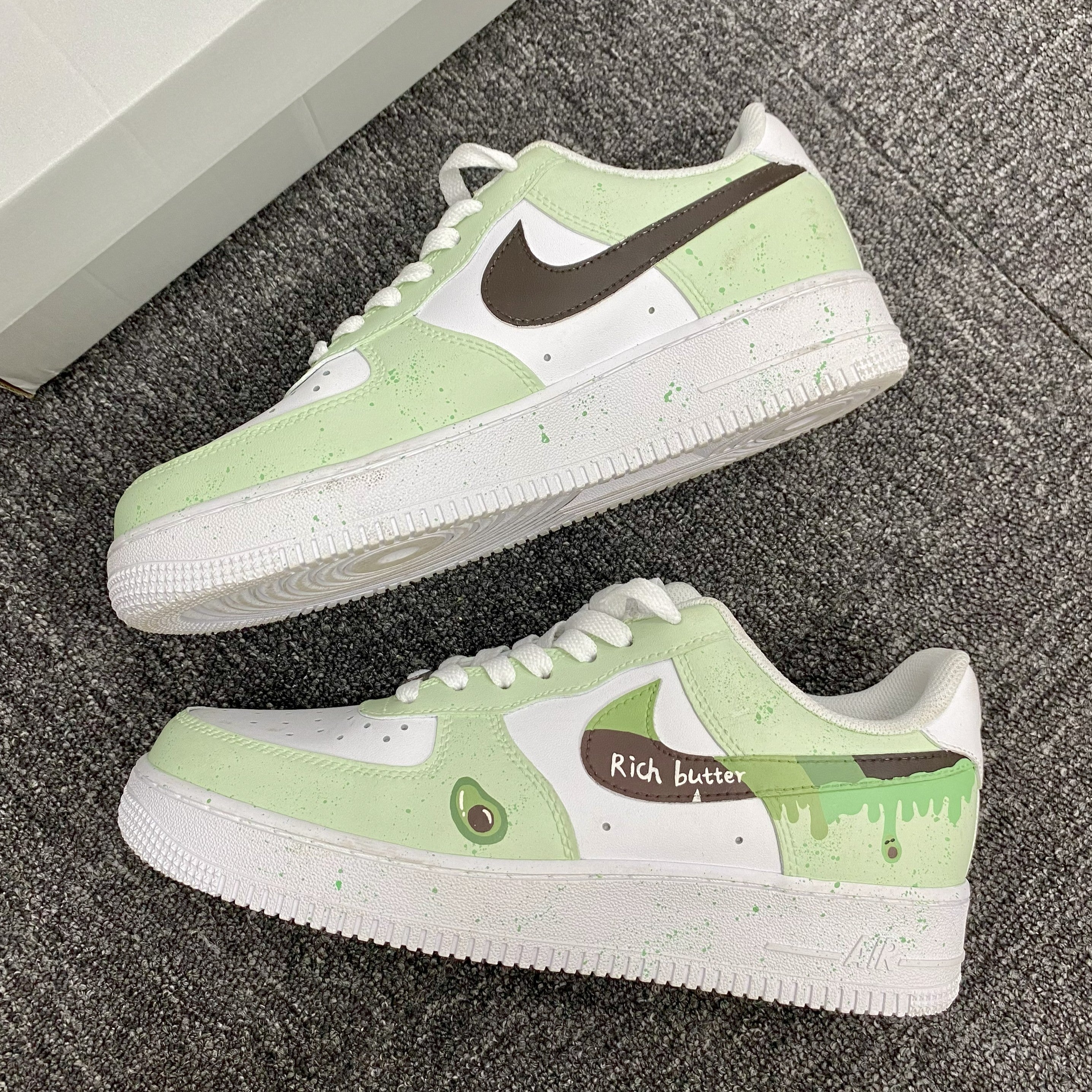 Custom Air Force 1 Light Green Avocado