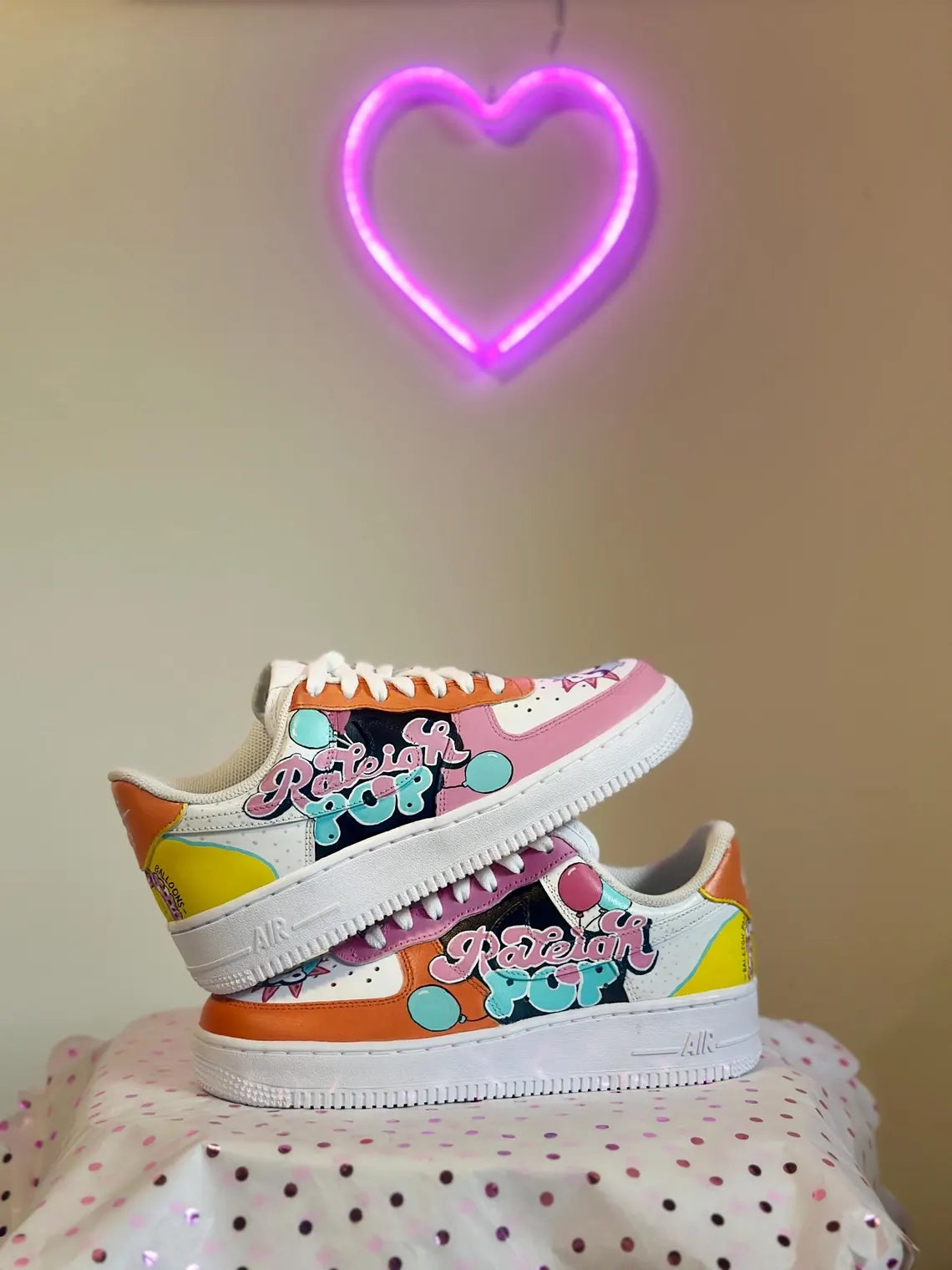 Custom Air Force 1 Multicolor Cartoon Pattern-shecustomize