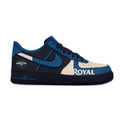 Custom Air Force 1 Navy Beige Royal Logo Design-shecustomize