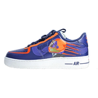Custom Air Force 1 Navy Orange Lion And Human-shaped cartoon pattern-shecustomize