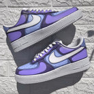 Custom Air Force 1 Purple Blue Black Pattern-shecustomize