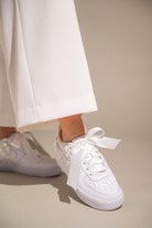 Custom Air Force 1 Wedding Shoes White Floral Embroidered