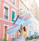 Custom Air Force 1 White And Baby Pink-shecustomize