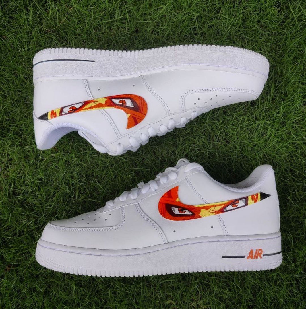 Custom Air Force 1 White Anime Eyes Design-shecustomize
