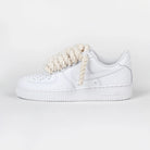 Custom Air Force 1 White Beige Rope Detail-shecustomize
