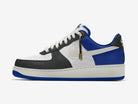 Custom Air Force 1 White Black Blue Gold Zipper-shecustomize