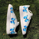 Custom Air Force 1 White Blue Butterfly Pattern-shecustomize
