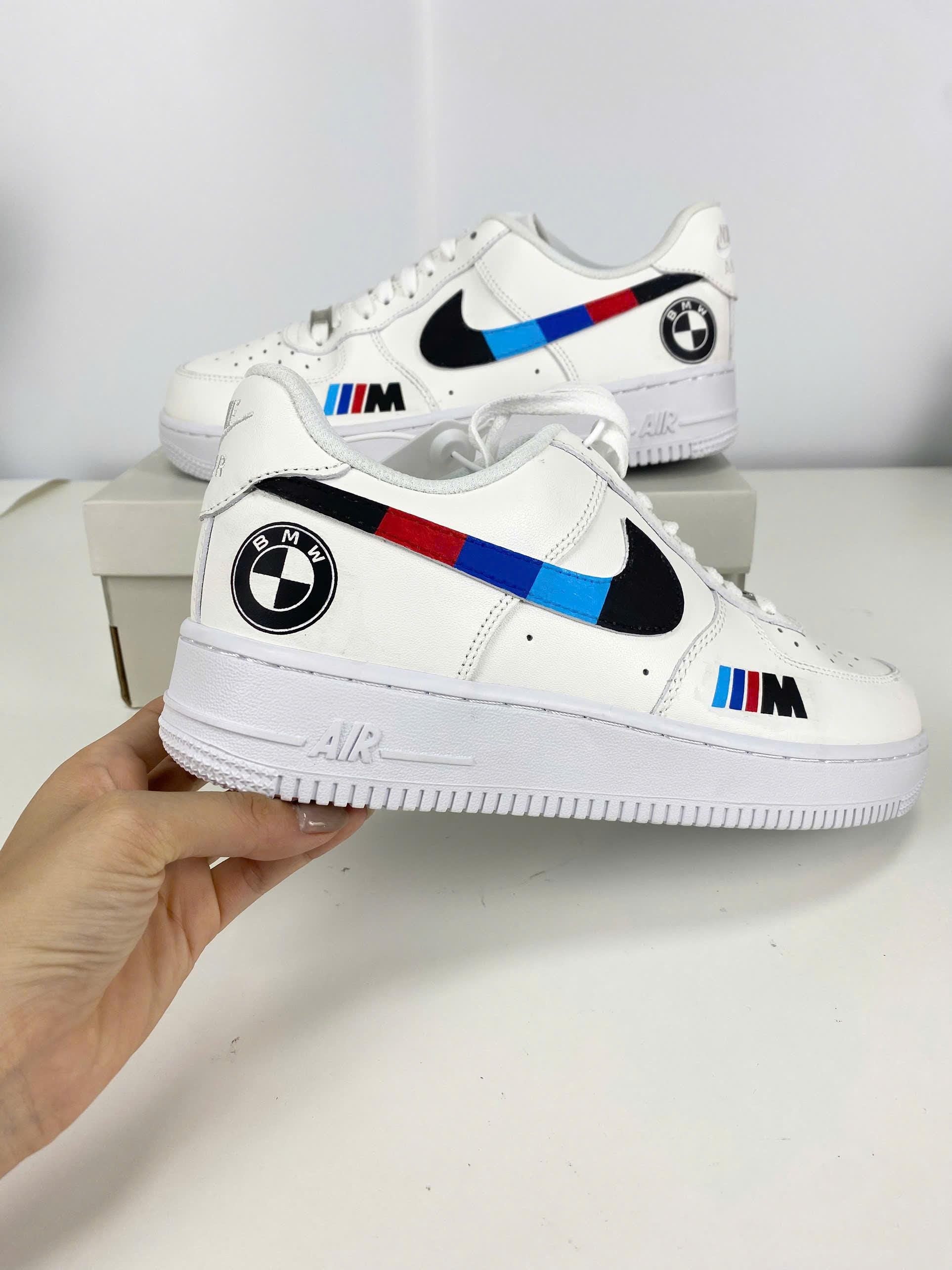 Custom Air Force 1 White BMW M Logo