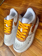 Custom Air Force 1 White Brown Winnie The Pooh Cartoon