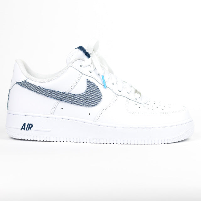 Custom Air Force 1 White Denim Patch-shecustomize