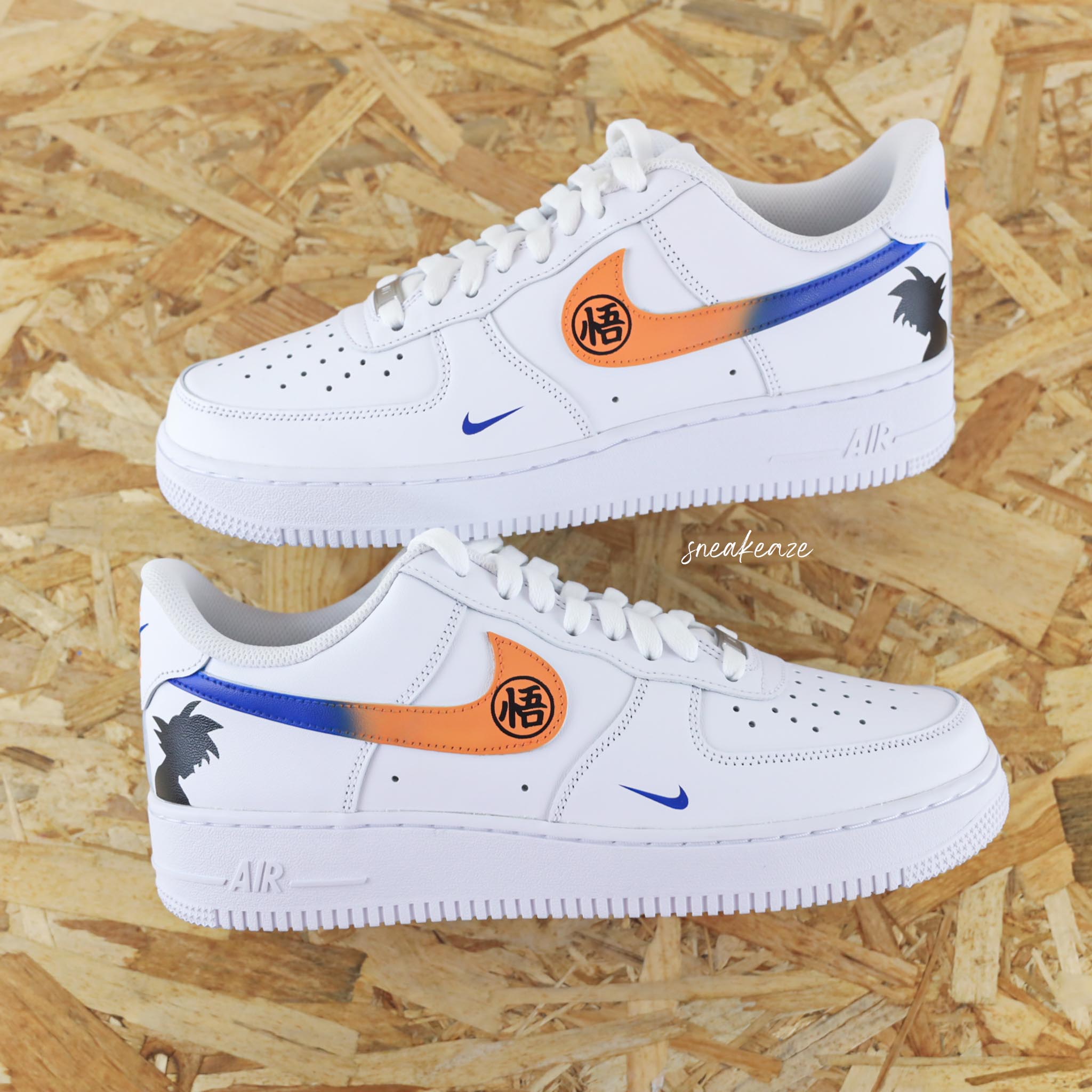 Custom Air Force 1 White Dragon Ball Design-shecustomize