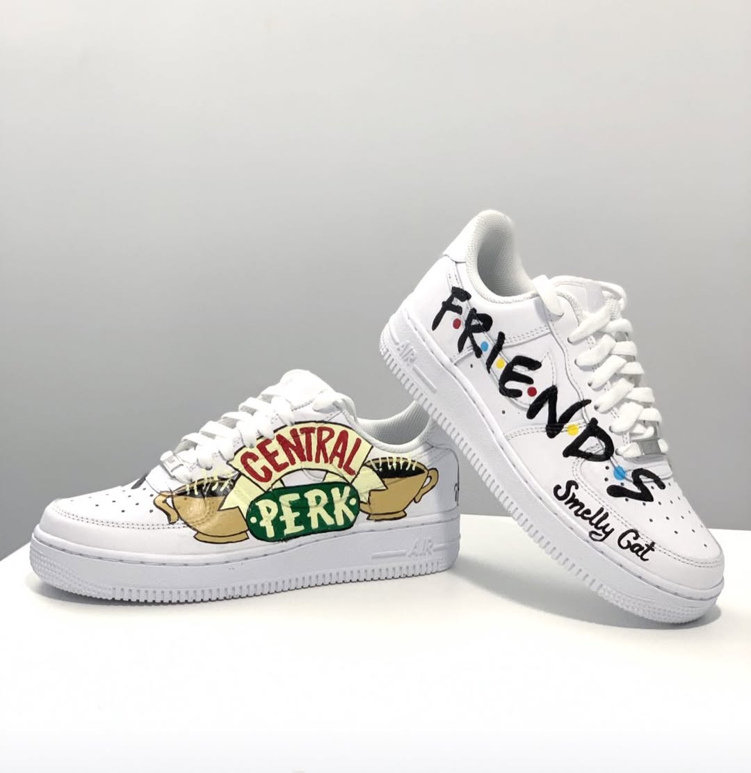Custom Air Force 1 White Friends Theme