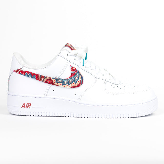 Custom Air Force 1 White Paisley Pattern-shecustomize