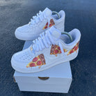 Custom Air Force 1 White Pizza Design-shecustomize