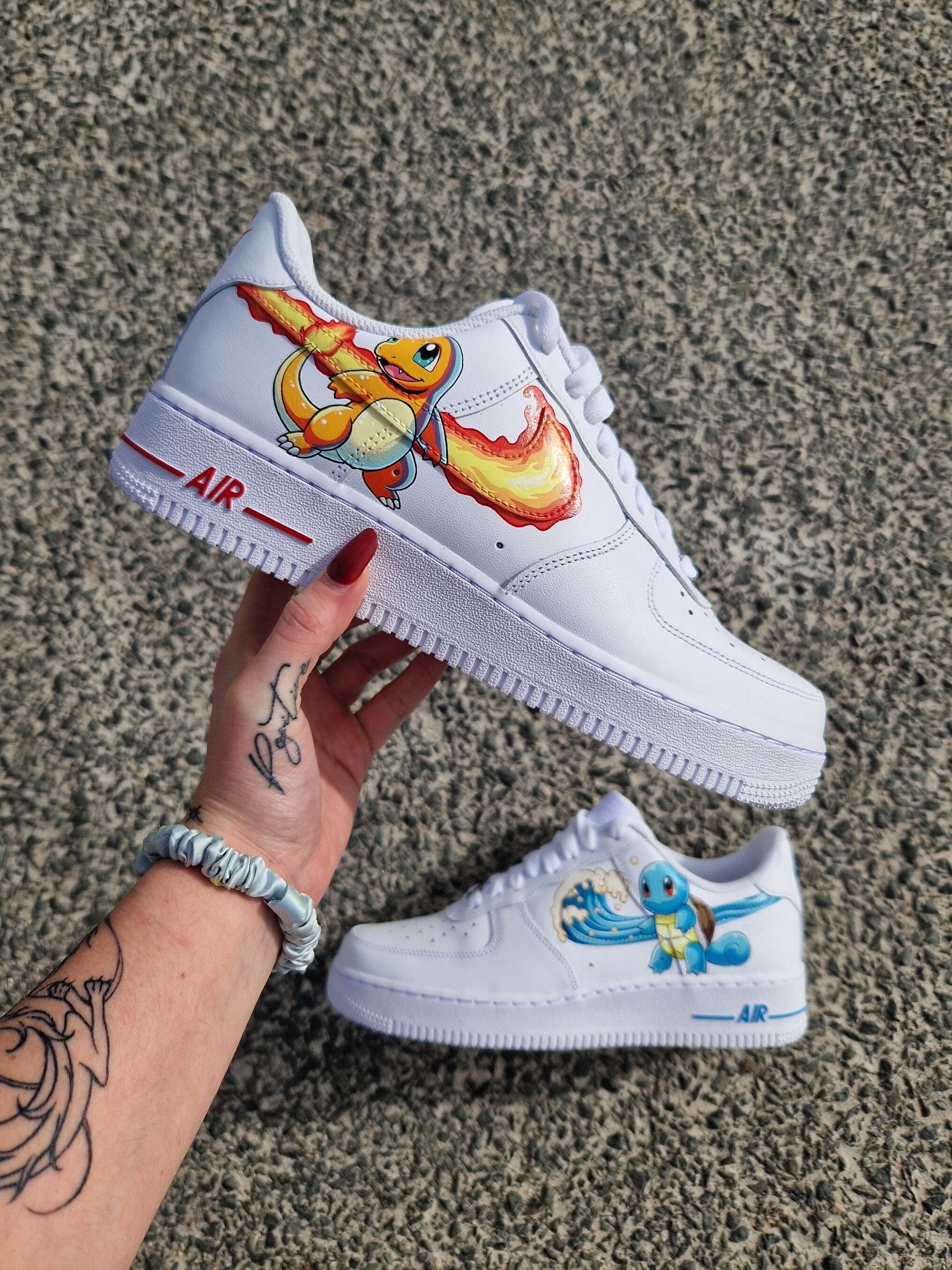 Custom Air Force 1 White Pokemon Design