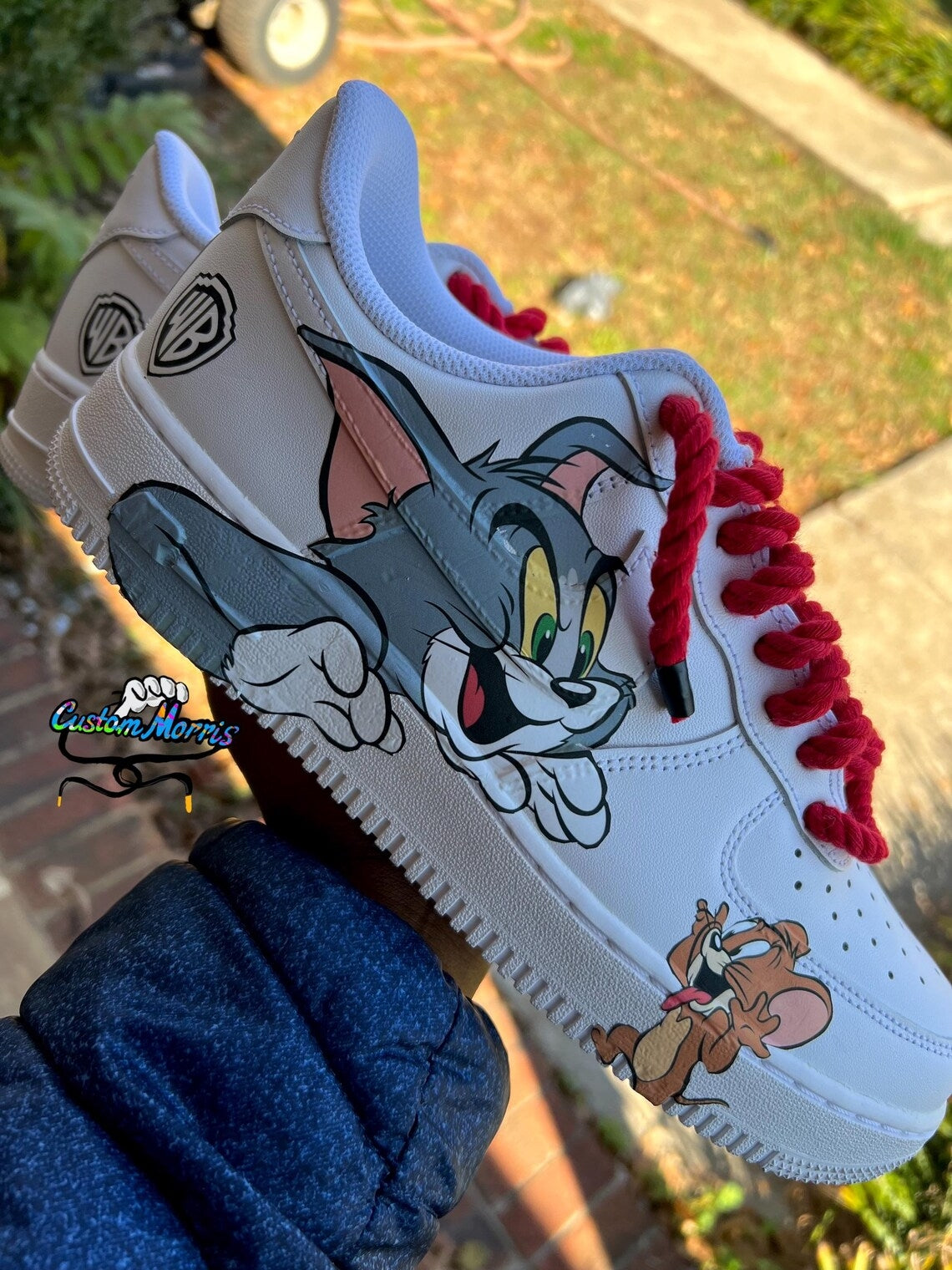 Custom Air Force 1 White Tom And Jerry Design-shecustomize