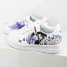 Custom Air Force 1 White With Anime Character And Butterflies-shecustomize