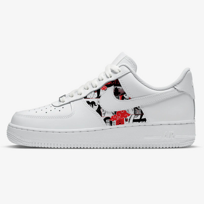 Custom Air Force 1 White With Cartoon Patterns-shecustomize