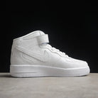 Custom Air Force 1 White With LV Embossed Design