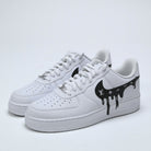 Custom Air Force 1 White With LV Logo Pattern