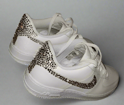 Custom Air Force 1 White With Rhinestones-shecustomize
