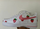 Custom Air Force 1 White With Strawberry Pattern-shecustomize