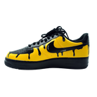 Custom Air Force 1 Yellow Black Drip Pattern-shecustomize